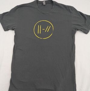 Twenty One Pilots Trench 2018 Band Tee Grey With Gold Graphics Size Small